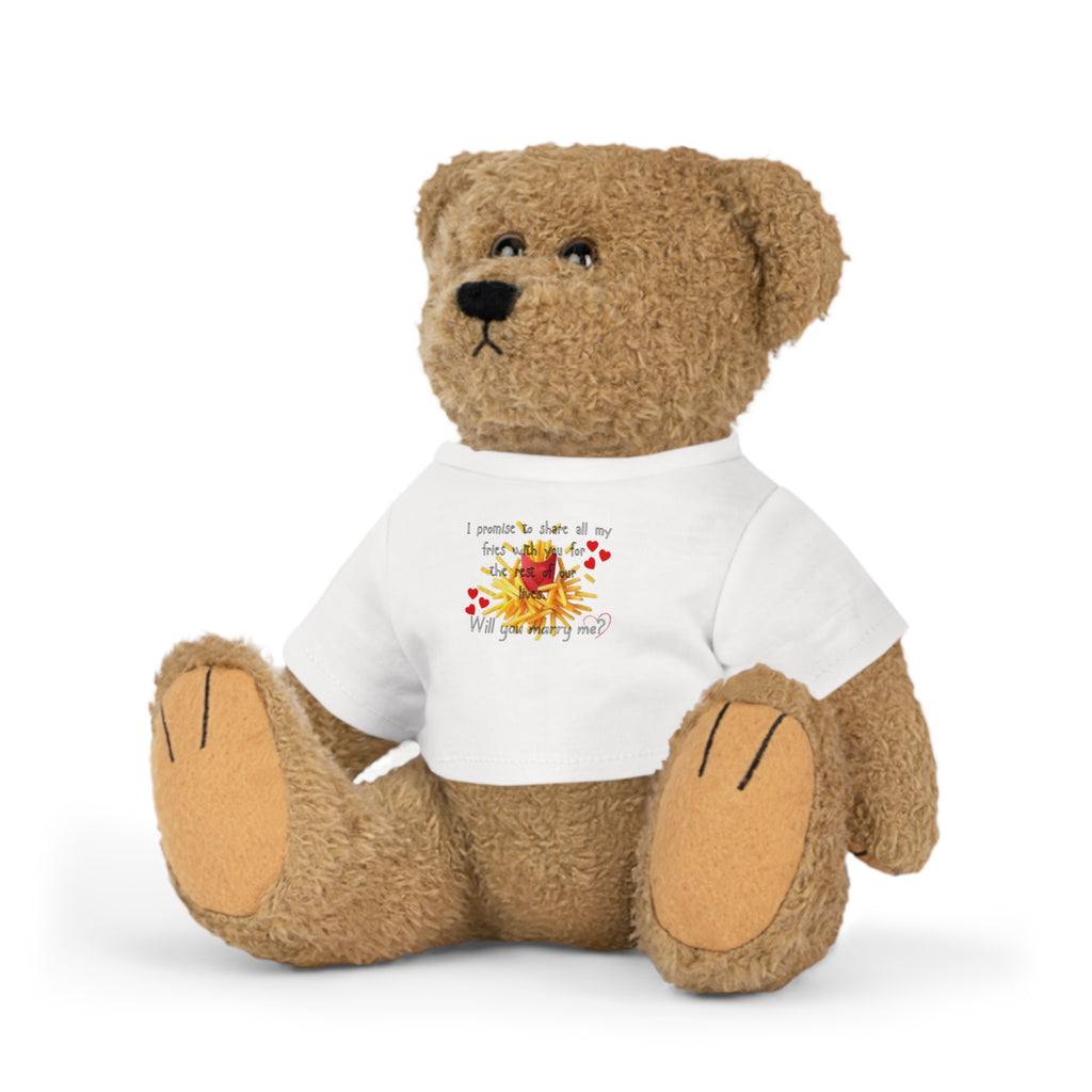 Will You Marry Me? - Fries | Proposal Bear Plush Toy