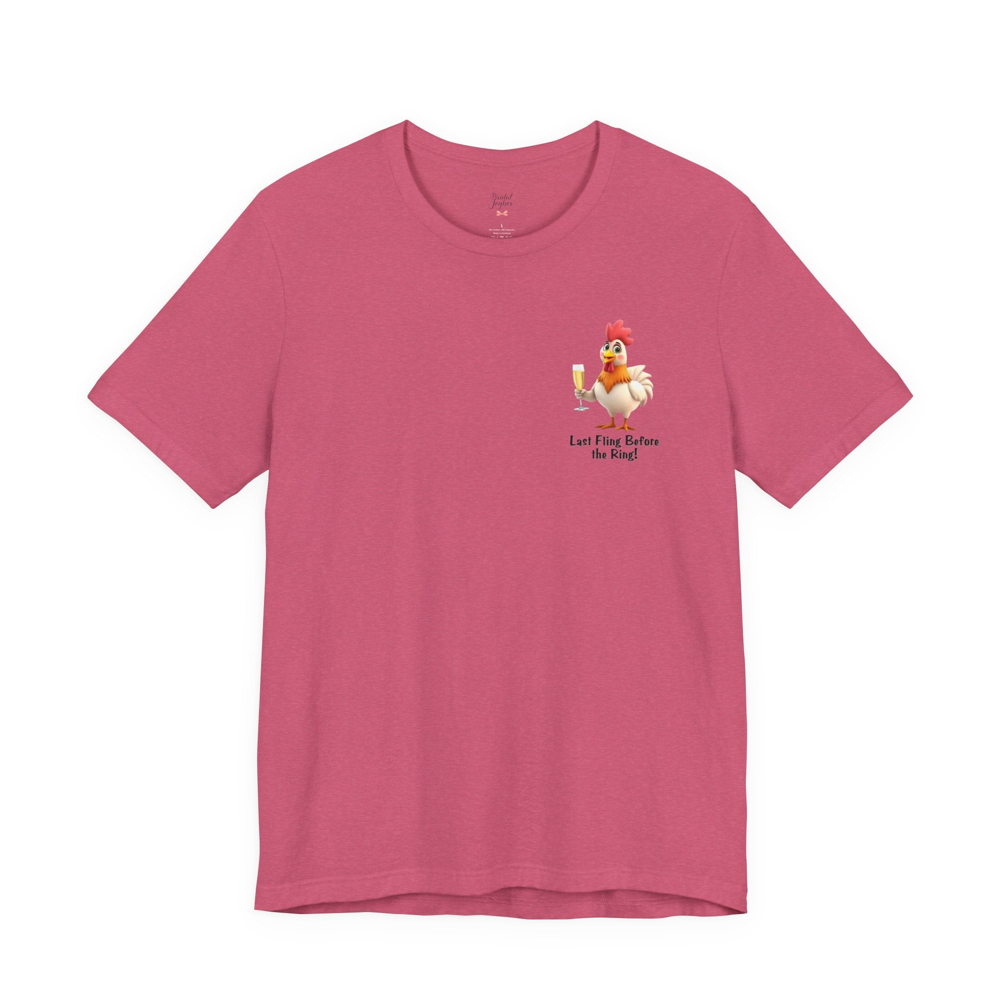 Last Fling Before the Ring Rooster T-Shirt | Bachelorette Party Tee
