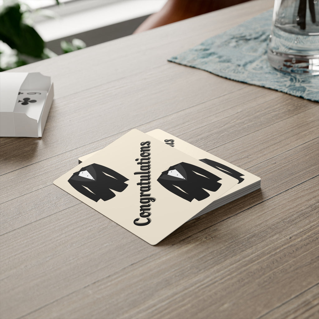 Playing Cards - Bridal party gift | Tuxedo Congratulations
