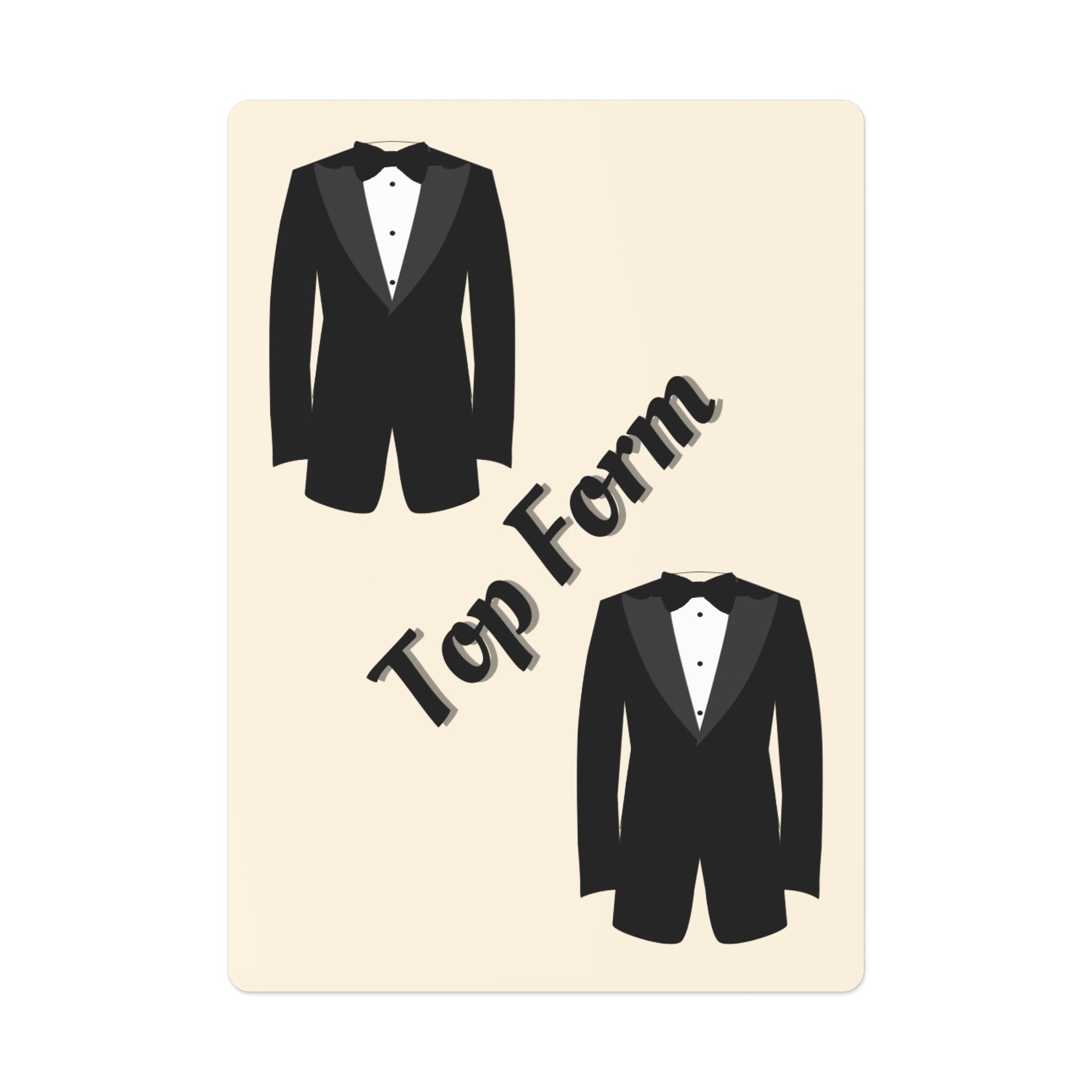 Playing Cards - Bridal party gift | Tuxedo Top form