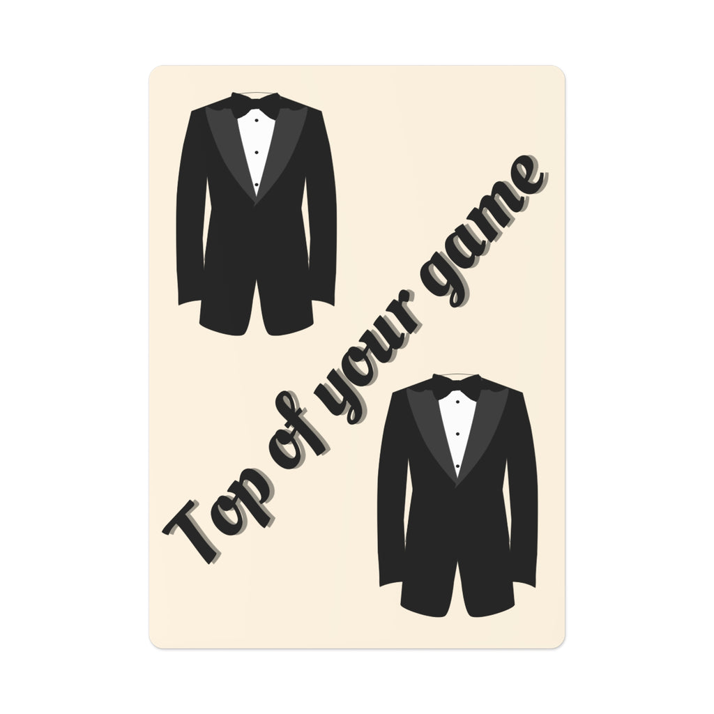 Playing Cards - Bridal party gift | Tuxedo Top of your game