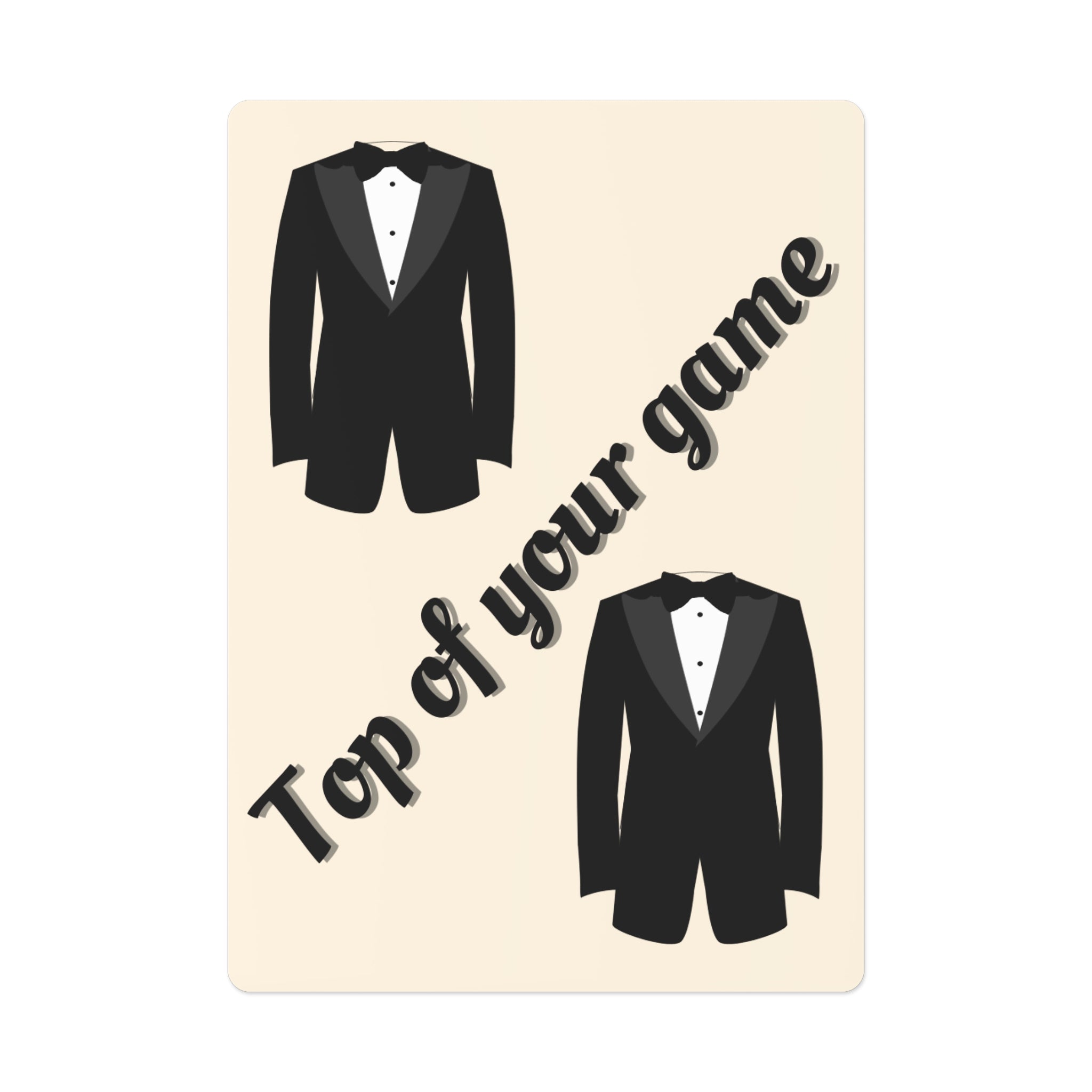 Playing Cards - Bridal party gift | Tuxedo Top of your game