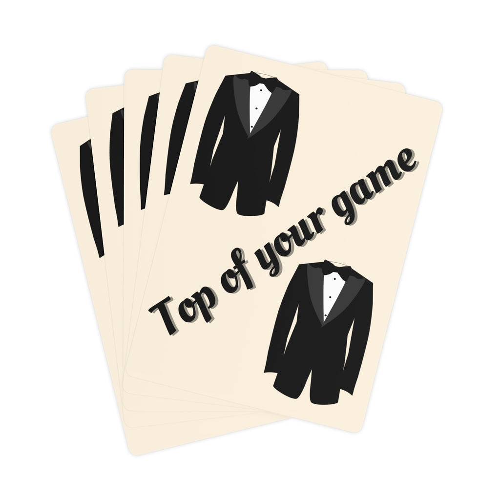 Playing Cards - Bridal party gift | Tuxedo Top of your game