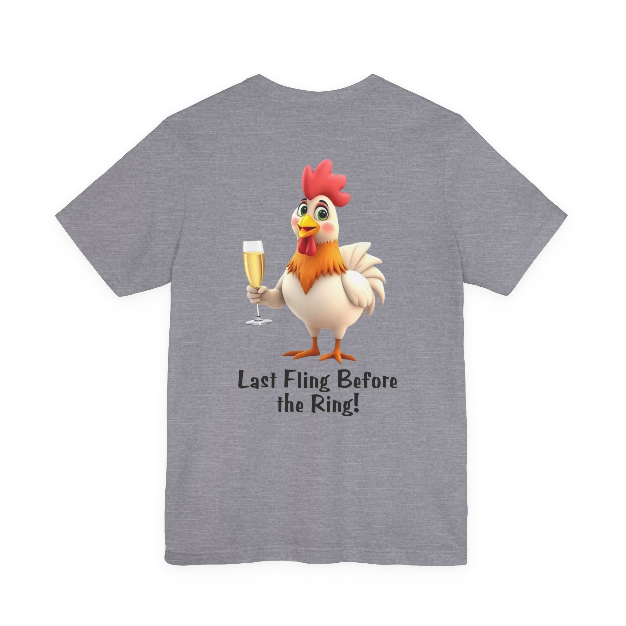 Last Fling Before the Ring Rooster T-Shirt | Bachelorette Party Tee