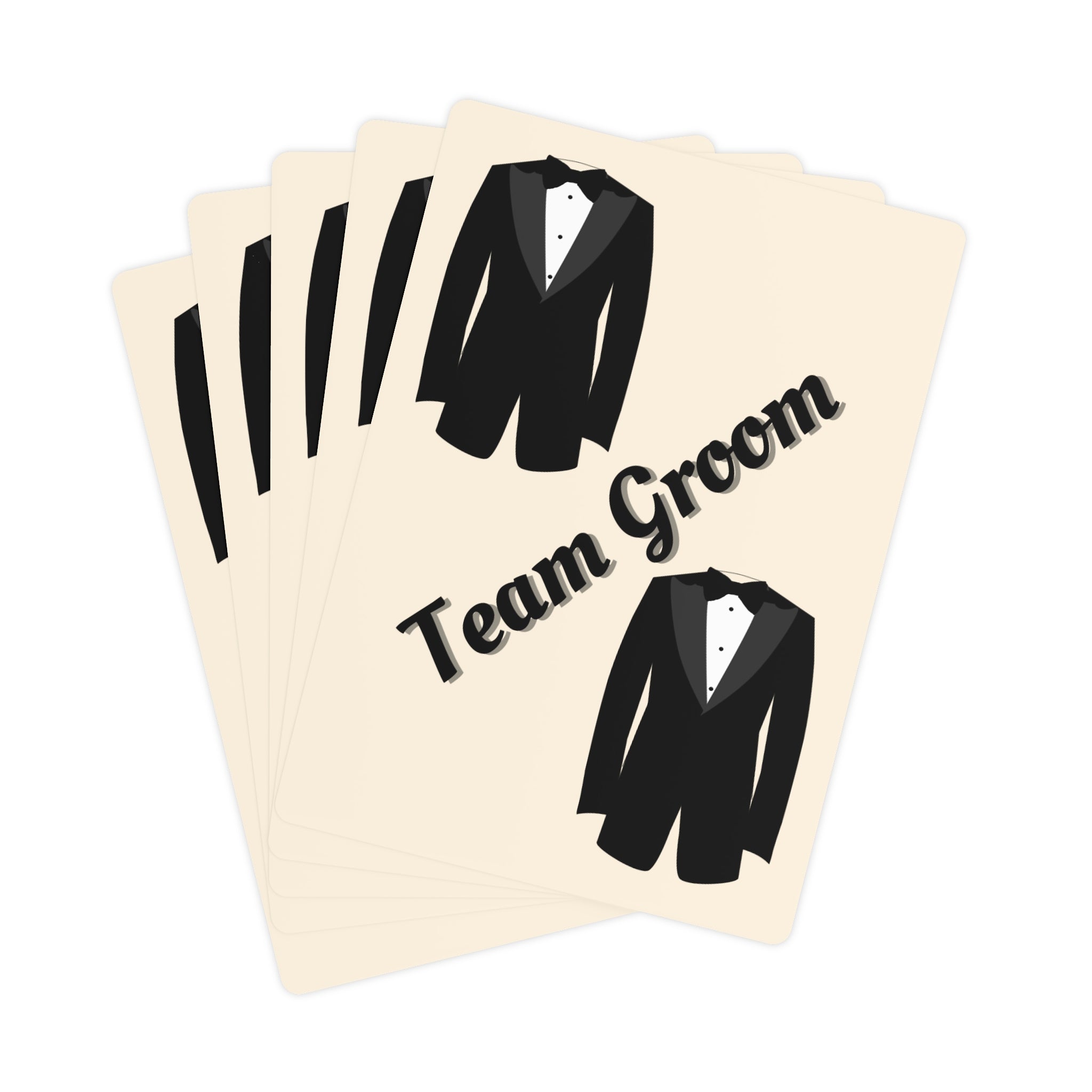 Playing Cards - Bridal party gift | Tuxedo Team Groom