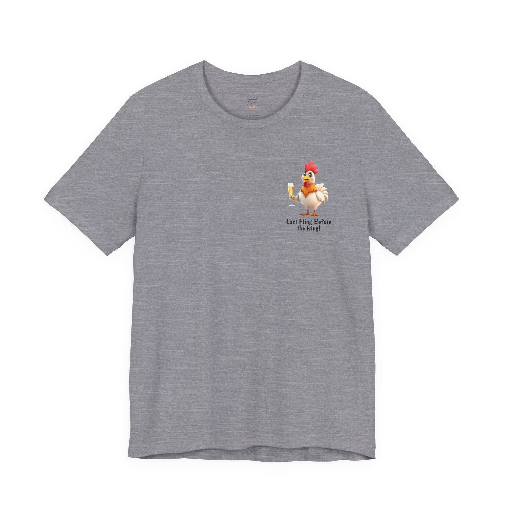 Last Fling Before the Ring Rooster T-Shirt | Bachelorette Party Tee