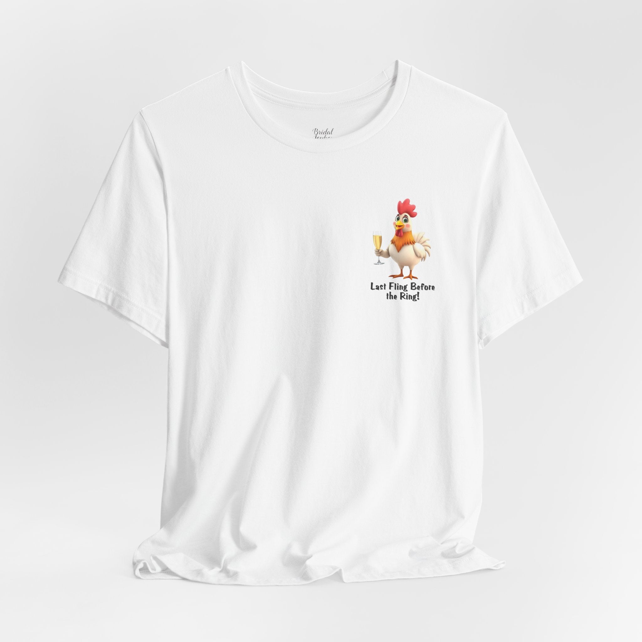 Last Fling Before the Ring Rooster T-Shirt | Bachelorette Party Tee