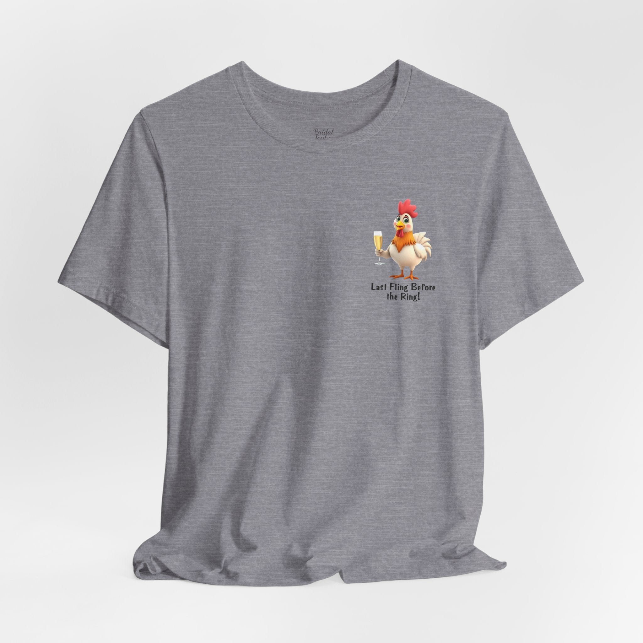 Last Fling Before the Ring Rooster T-Shirt | Bachelorette Party Tee
