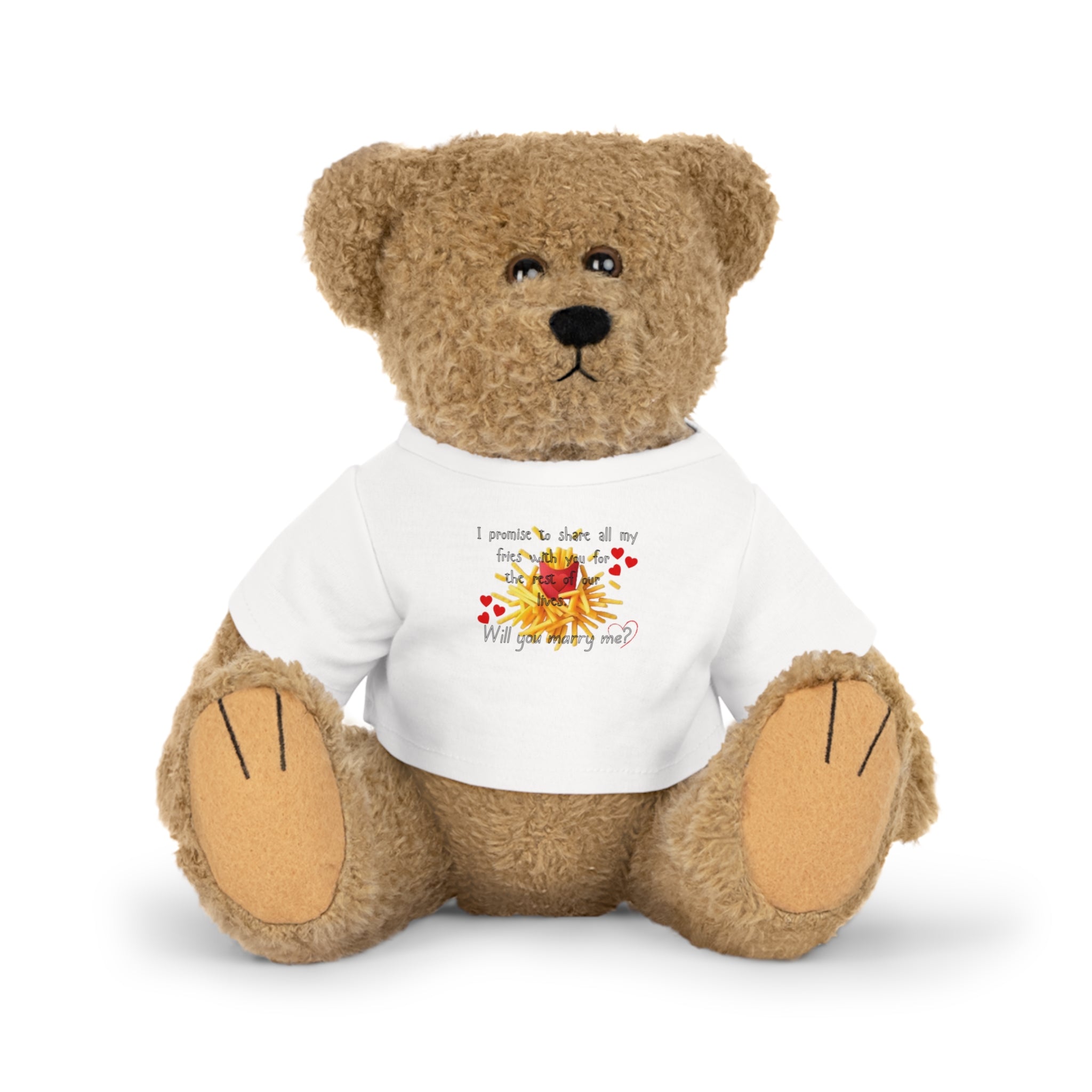 Will You Marry Me? - Fries | Proposal Bear Plush Toy