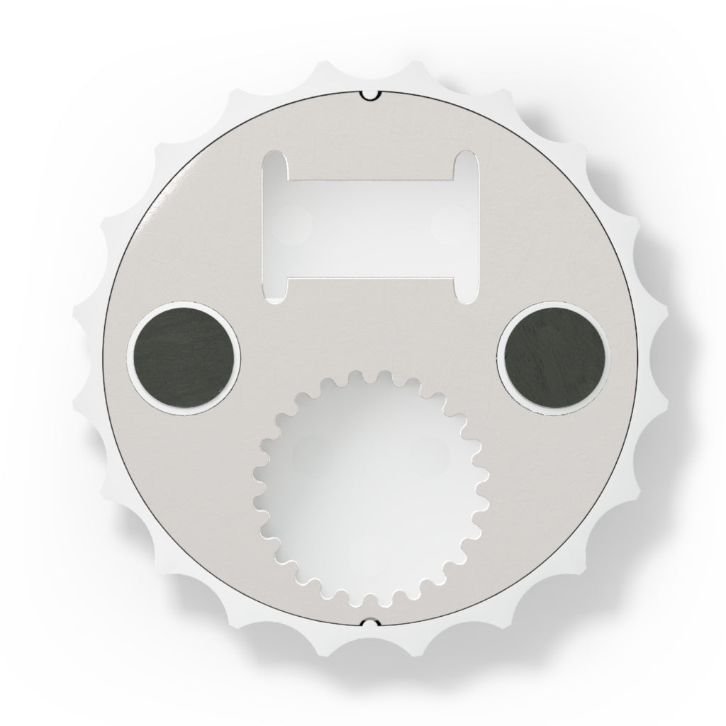 Groom Top Hat Magnetic Bottle Opener — Customizable Wedding Date