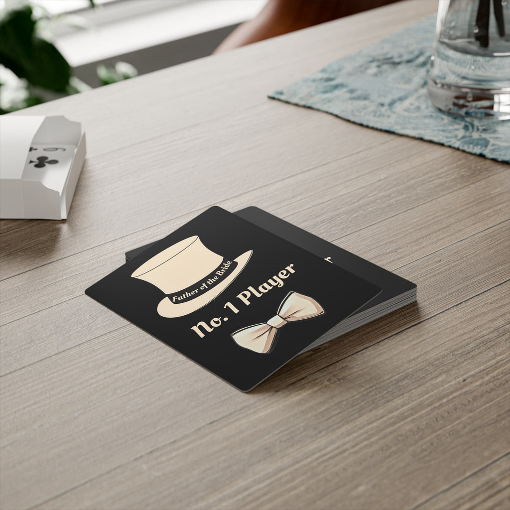 No. 1 Player Playing Cards — Bridal Party gift | Father of the bride