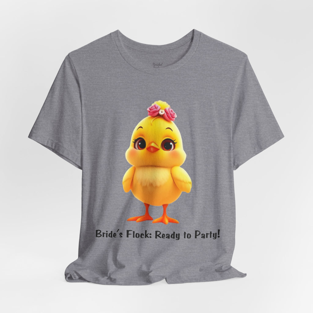 Bride’s Flock Ready to Party chick T-Shirt | Bachelorette Party Hen Night Tee