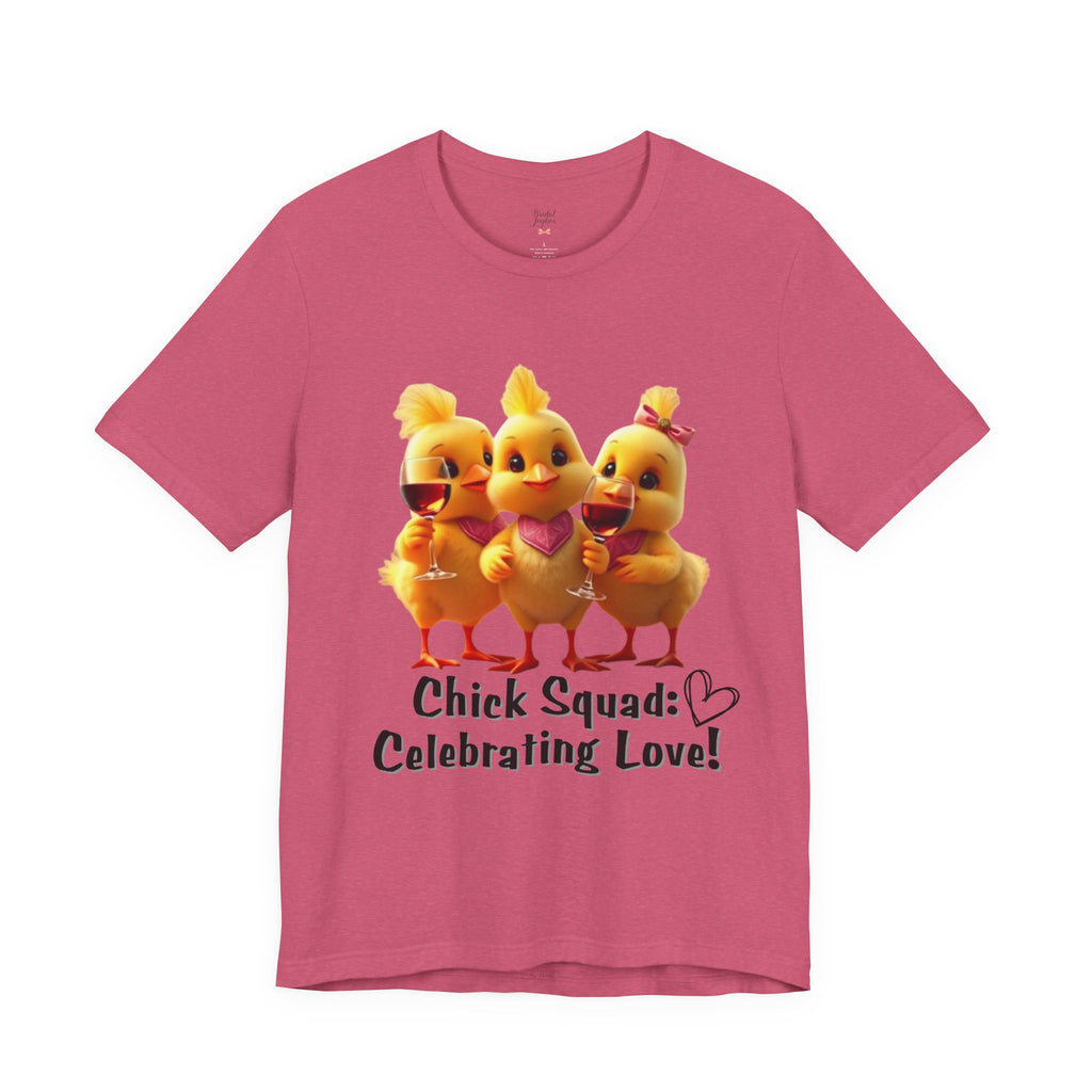 Chick Squad Celebrating Love T-Shirt | Bachelorette Party Hen Night Tee