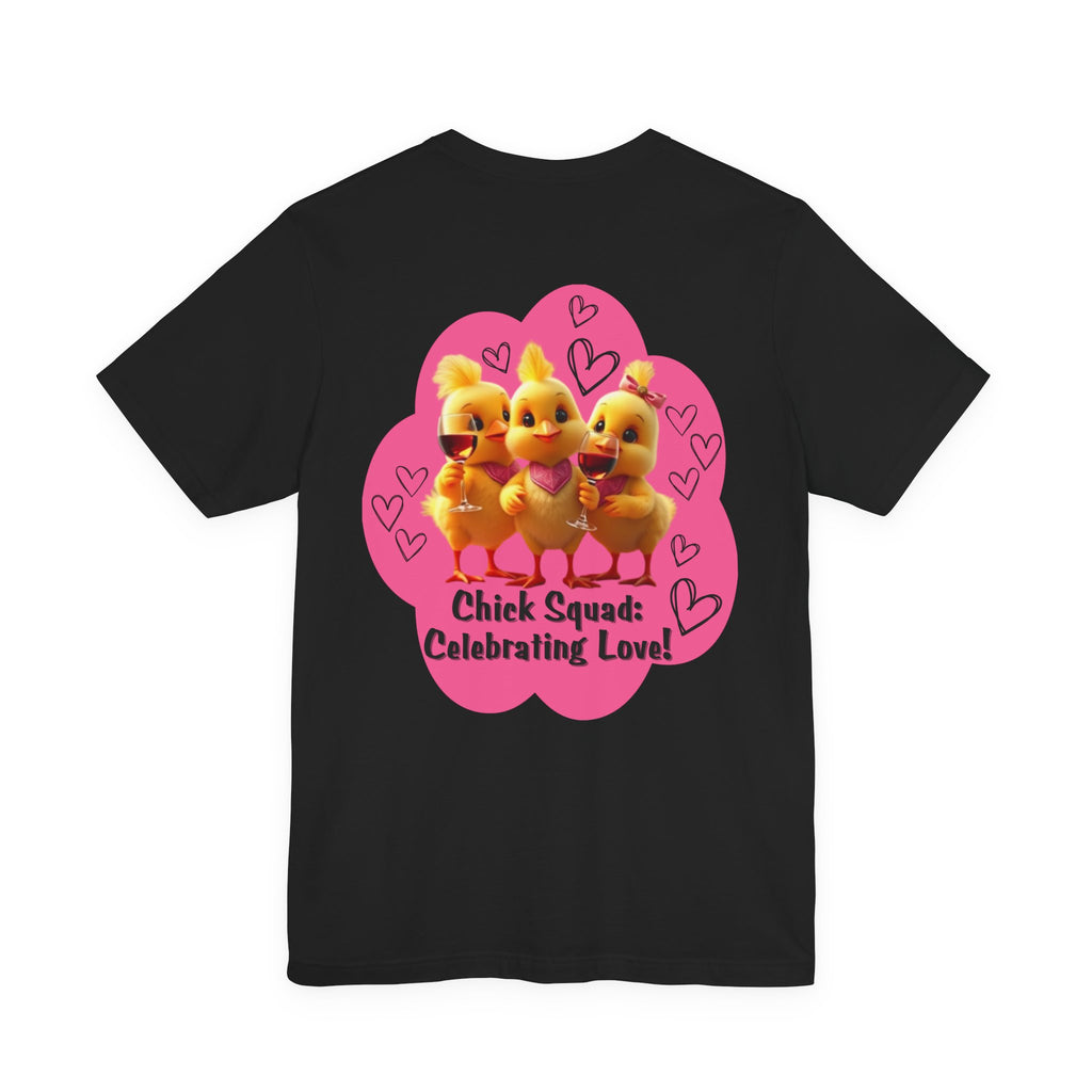 Chick Squad Celebrating Love T-Shirt | Bachelorette Party Hen Night Tee - Pink cloud