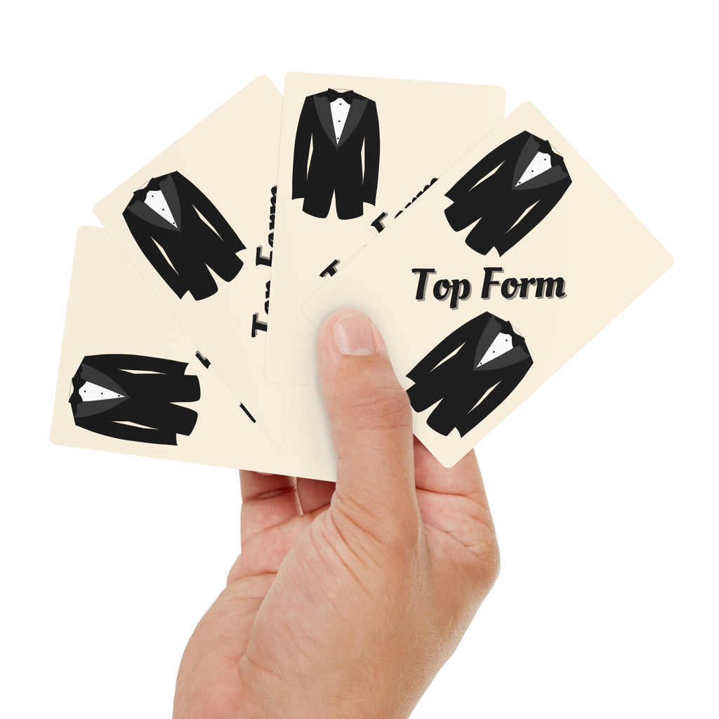 Playing Cards - Bridal party gift | Tuxedo Top form