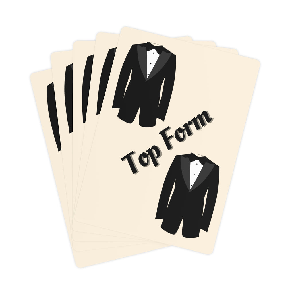 Playing Cards - Bridal party gift | Tuxedo Top form