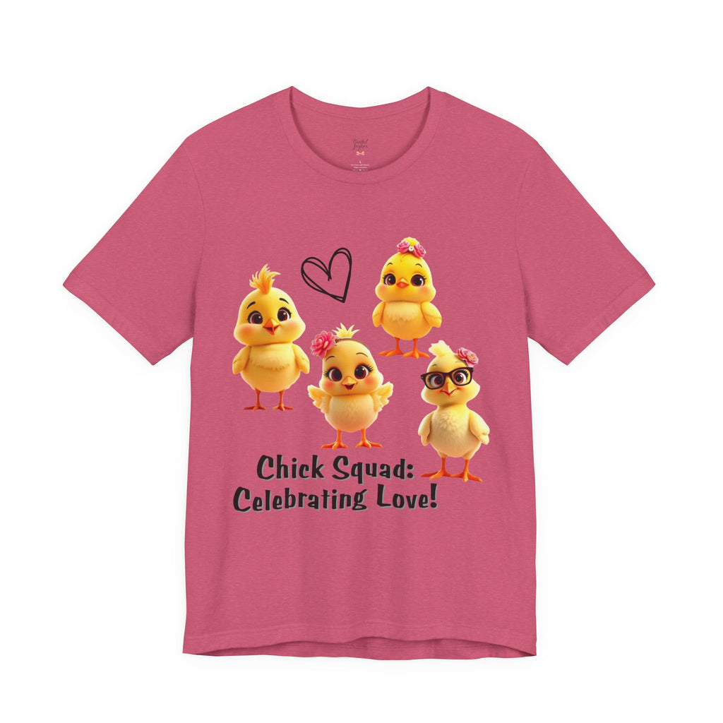 Chick Squad Celebrating Love T-Shirt | Bachelorette Party Hen Night Tee