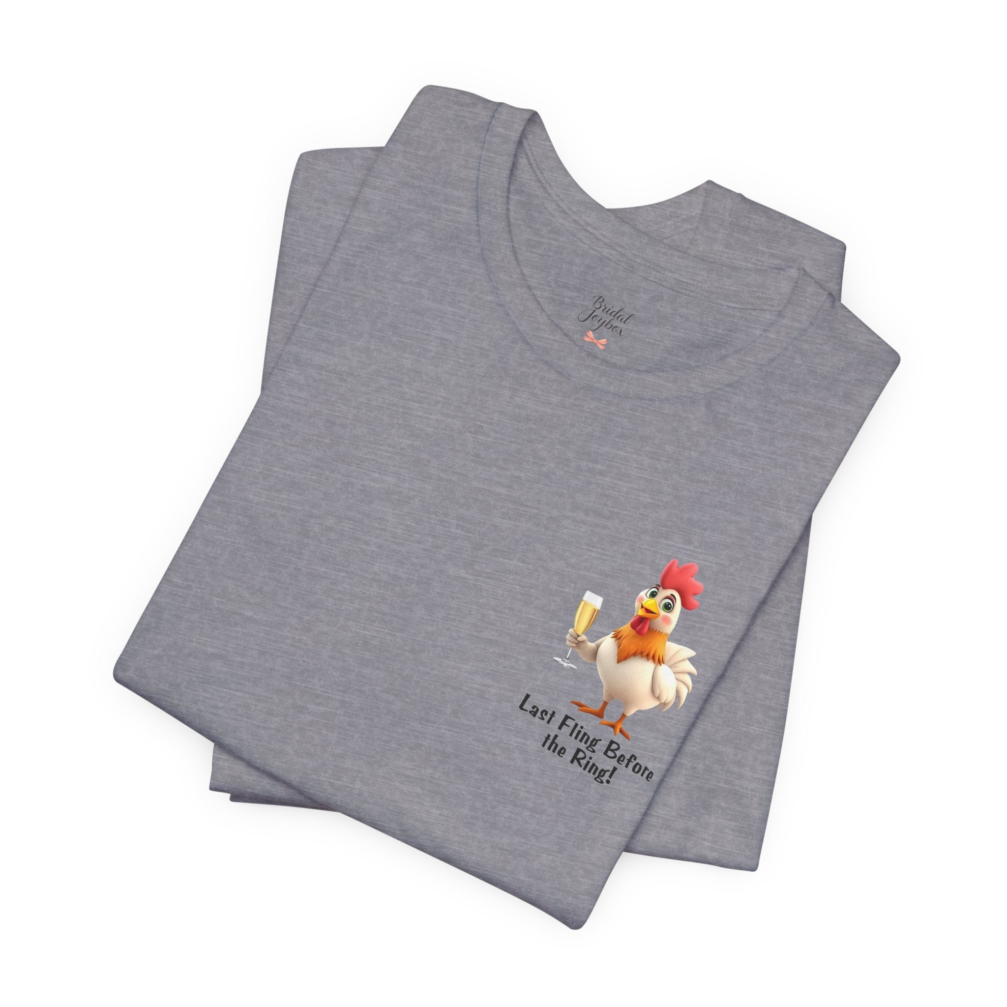 Last Fling Before the Ring Rooster T-Shirt | Bachelorette Party Tee