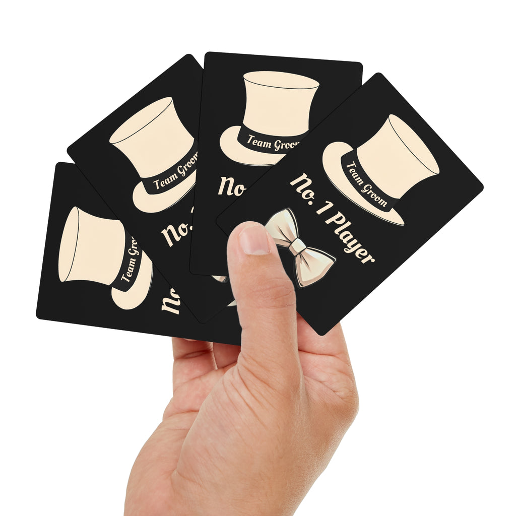 No. 1 Player Playing Cards — Bridal Party gift | Team groom
