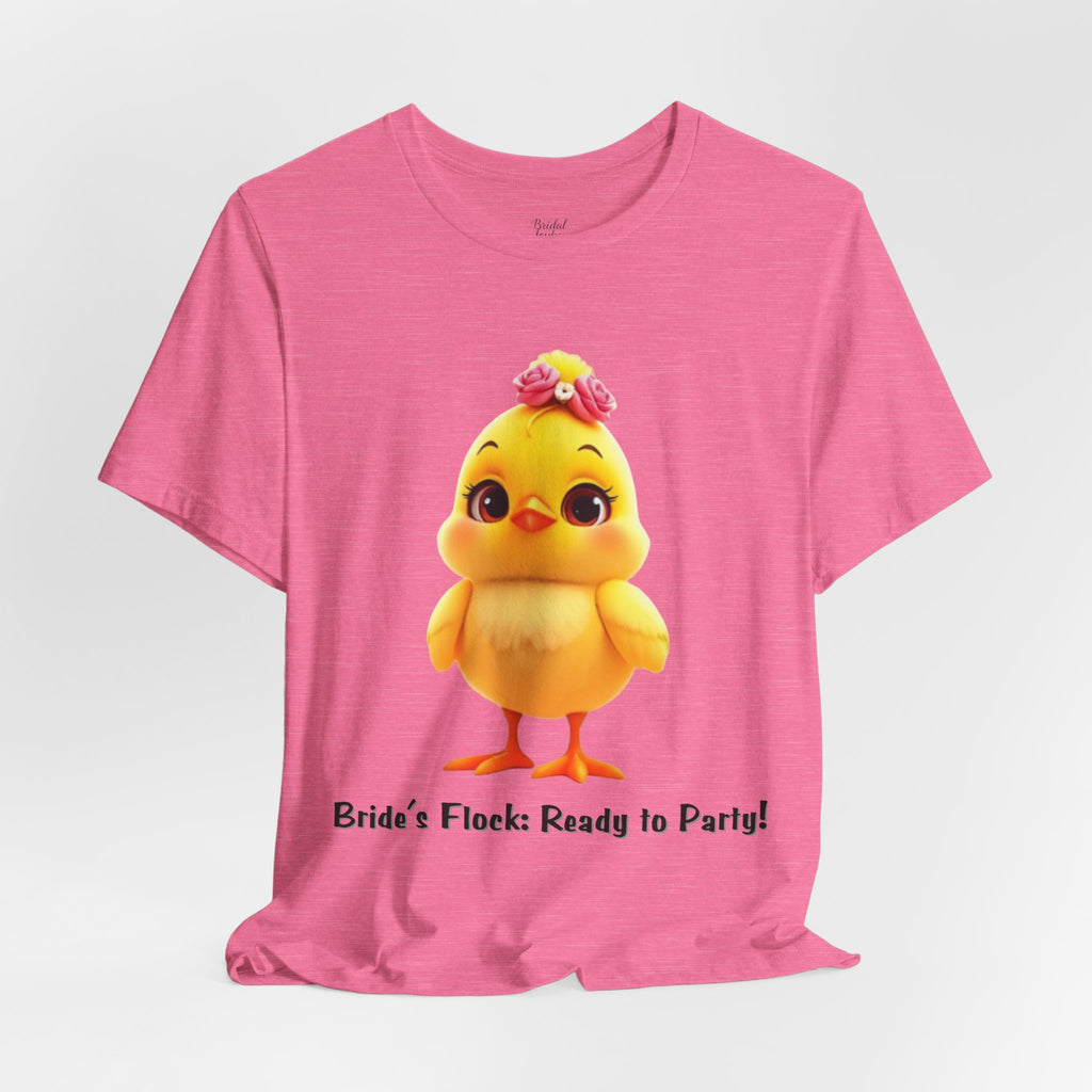 Bride’s Flock Ready to Party chick T-Shirt | Bachelorette Party Hen Night Tee