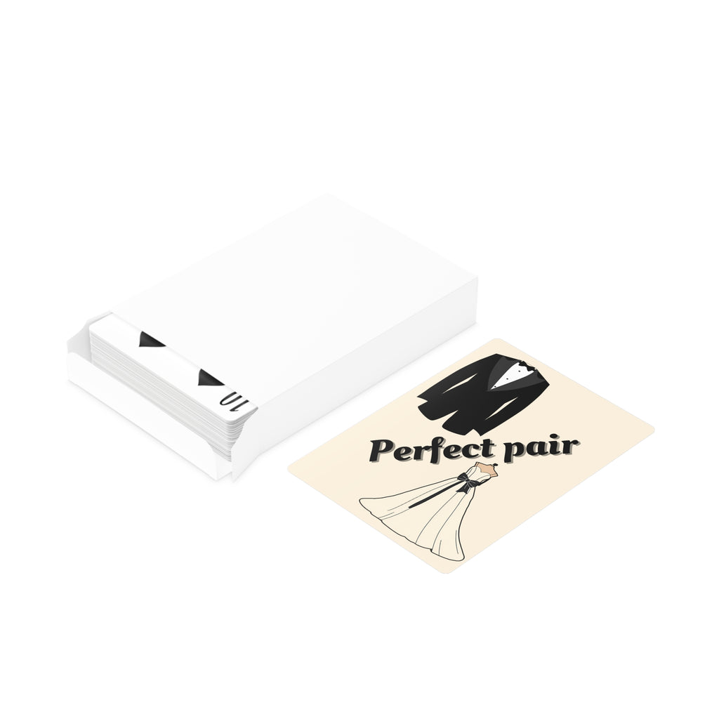 Playing Cards - Bridal party gift | Tuxedo and wedding dress - Perfect pair