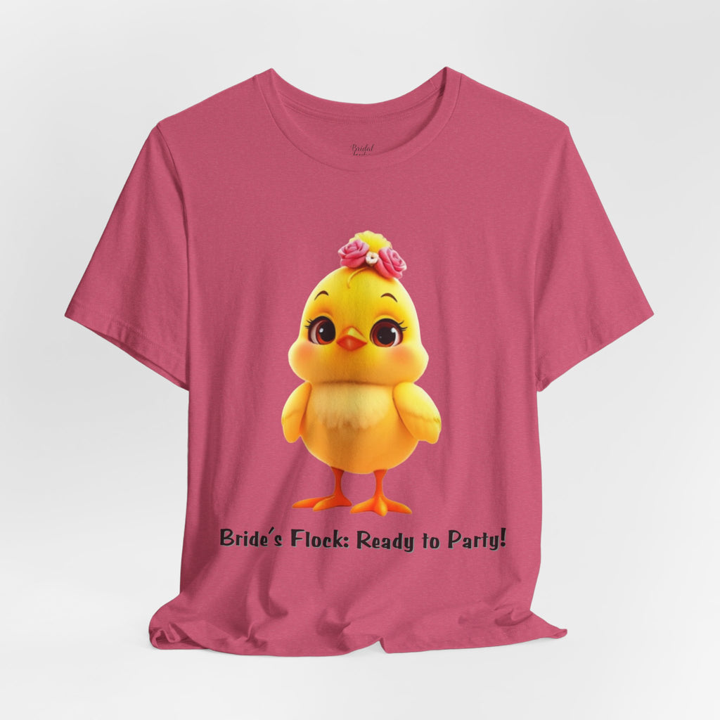 Bride’s Flock Ready to Party chick T-Shirt | Bachelorette Party Hen Night Tee