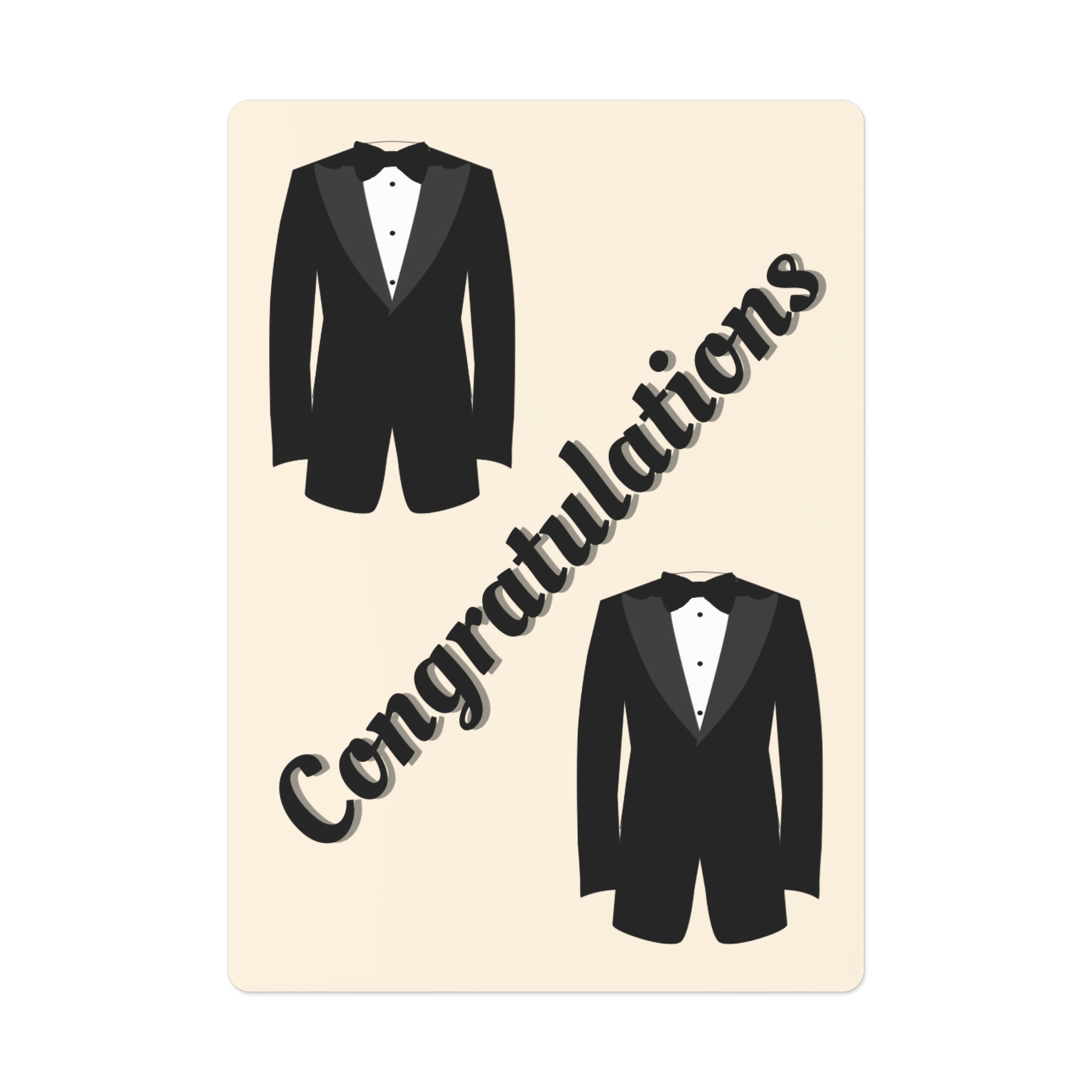 Playing Cards - Bridal party gift | Tuxedo Congratulations
