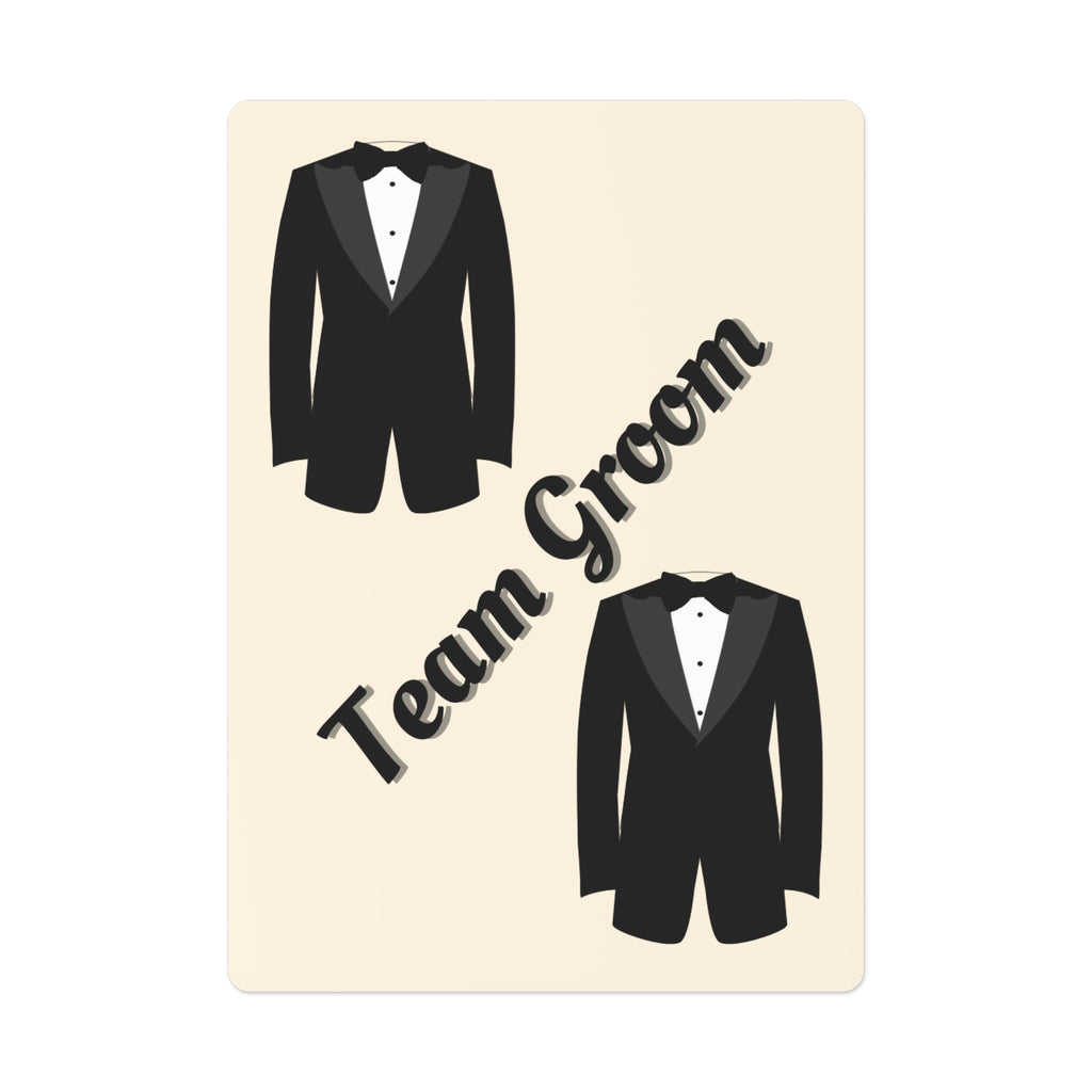 Playing Cards - Bridal party gift | Tuxedo Team Groom